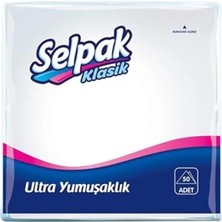 Bomii Klasik Mini Beyaz Peçete, 50'li