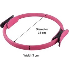 Bomii Yoga Pilates Çemberi Pembe Pembe