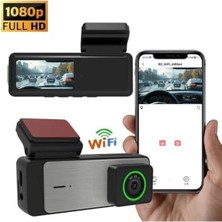 Bomii Blm-70 LCD Ekranlı 4K Hd Ön ve Arka Araç Kamera, 1080P, Gece Görüşlü, 140° Açı, Wifi