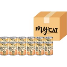 Bomii Original Somon Parça Etli Yetişkin Kedi Konservesi 12'li (400 G)
