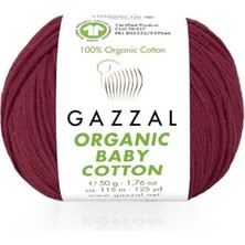 Bomii Gazzal Organic Baby Cotton 50 G - Örgü Yünü 429 Fuşya
