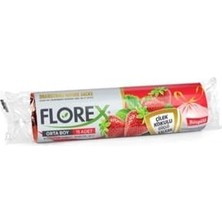Bomii Çilek Kokulu Büzgülü Orta Boy Çöp Torbası 55X60 25 Rulo 1 Koli, 9002345011