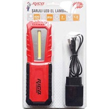 Marmara Avm Rico 013-RC0027 Şarjlı Ledli El Lambası Fener K16 240 Lm Lümen