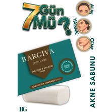 Bargiva Çinko Oksit Sabunu Akneye Eğilimli Ciltler Için Yağ Dengeleyici Yüz Temizleme Sabunu Sivilce Sabunu Acnesoap