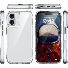 Tele Shop iPhone 16 Plus Şeffaf Tam Koruma Sağlayan Airbagli Incek Kılıf – Mlk