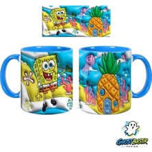 Ghostbastır Design Sünger Bob Kupa Bardak | Tek Adet K0840