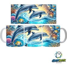 Ghostbastır Design Yunuslar Kupa Bardak | Tek Adet K0858