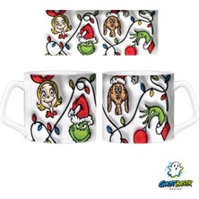 Ghostbastır Design Grinch Noel | Yılbaşı Kupa Bardak | Tek Adet 1108
