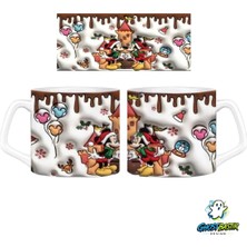 Ghostbastır Design Mickey ve Minnie Noel | Yılbaşı Kupa Bardak | Tek Adet 1130