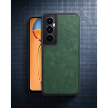 TeknoKapsül Realme C65 Kılıf Aras Deri Kapak - Koyu Yeşil