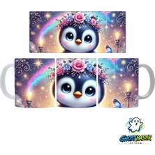 Ghostbastır Design Penguenli Kupa Bardak | Tek Adet K0800