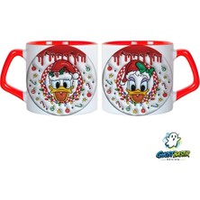 Ghostbastır Design Donald ve Daisy Noel | Yılbaşı Kupa Bardak | Tek Adet 1106