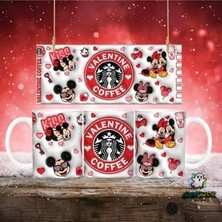 Ghostbastır Design Mickey ve Minnie Kupa Bardak | Tek Adet K0780