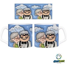 Ghostbastır Design Yaşlı Sevgililer Kupa Bardak | Tek Adet 1178
