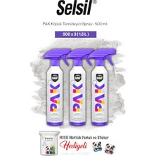 Marmara Avm 3'lü Pak Köpük Temizleyici Sprey 500 ml ve Rosie Pamuk