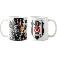 Ghostbastır Design Beşiktaş Bluey Kupa Bardak | Tek Adet K0816