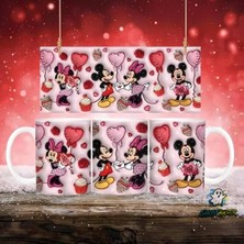 Ghostbastır Design Mickey ve Minnie Kupa Bardak | Tek Adet K0775