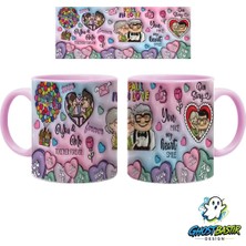 Ghostbastır Design Sevgili Çiftler Kupa Bardak | Tek Adet K0814