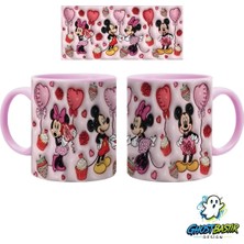 Ghostbastır Design Mickey ve Minnie Kupa Bardak | Tek Adet K0783