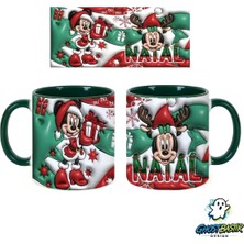 Ghostbastır Design Minnie Mouse Noel | Yılbaşı Kupa Bardak | Tek Adet K0789