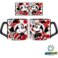 Ghostbastır Design Mickey ve Minnie Kupa Bardak | Tek Adet 1128