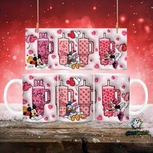 Ghostbastır Design Mickey ve Minnie Kupa Bardak | Tek Adet K0776