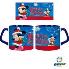 Ghostbastır Design Mickey ve Minnie Noel | Yılbaşı Kupa Bardak | Tek Adet 1131