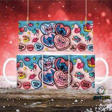 Ghostbastır Design Stitch ve Angel Kupa Bardak | Tek Adet K0827