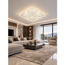 Markatech MS73005-4+4 Beyaz 8'li 3 Renk LED Plafonyer Avize