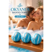 BB Bath Box Okyanus Kokulu Banyo Topu, Nem Bombası, Jakuzi, Küvet & Manikür, Pedikür Topu 3 Adet 130 Gr
