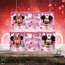 Ghostbastır Design Mickey ve Minnie Kupa Bardak | Tek Adet K0779