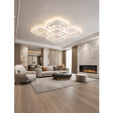 Markatech MS73005-4+1 Beyaz 5'li 3 Renk LED Plafonyer Avize
