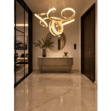 Markatech Sienna Cristalya Gold Kaplama 3 Renk LED Sarkıt Avize