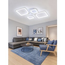 Markatech MS72005-2+2 Beyaz 4'lü 3 Renk LED Plafonyer Avize