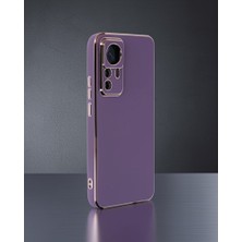 TeknoKapsül Xiaomi Mi 12T Pro Kılıf Volet Silikon - Mor