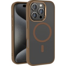 Tele Shop iPhone 16 Pro Parlak Kamera Çerçeveli Kost Kılıf – Magsafe Şarj Özellikli Mlk