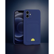 TeknoKapsül Apple Iphone 11 Kılıf Kelvin Kartvizitli Silikon - Lacivert