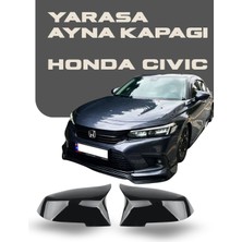 OtoÇizgi Honda Civic Fe Kasa Yarasa Ayna Kapağı Piano Black / 2019 Sonrası