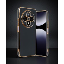 TeknoKapsül Xiaomi Redmi 14C Kılıf Volet Silikon - Siyah