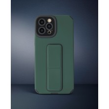 TeknoKapsül Apple Iphone 12 Pro Max Kılıf Mega Standlı Silikon - Yeşil
