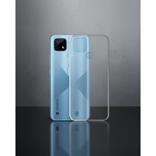 TeknoKapsül Realme C21 Kılıf Deluxe 2mm Şeffaf Silikon - Şeffaf