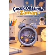 Basel Maison Dekoratif Alarmlı Masa Saati Desenli Analog Kadran - Lisinya