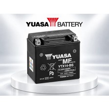 Yuasa 12V 12 Ah Motosiklet Aküsü (Dik) (YTX14)