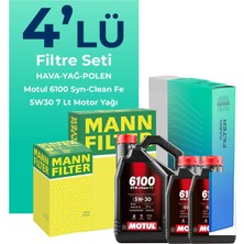 Mann  Amarok 2.0 Dizel Filtre Bakım Seti Motul Motor Yağlı (2010-2017) 4 Lü