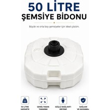 Dogant 3m Plastik Şemsiye Bidonu 50 Litre Su 70 kg Kum