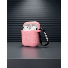 TeknoKapsül Apple Airpods 2 (2.nesil) Sert Silikon Kılıf - Pembe