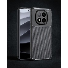 TeknoKapsül Xiaomi Redmi Note 14 Pro 5g Kılıf Auto Focus Karbon Kapak - Siyah