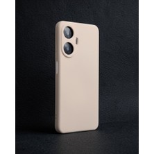 TeknoKapsül Realme C55 Kılıf Nano Içi Kadife Silikon - Pudra