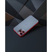 Soontech Apple Iphone 12 Pro Max Metal Kamera Lens Koruma Cam - Kırmızı