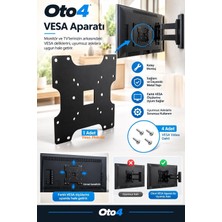 Oto4 Monitör Arkası Vesa Plaka Aparatı 20CMX20CM Uyumlu